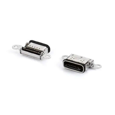 SMT USB C Connector Wanita 24 Pin Double Row Waterproof IPX8
