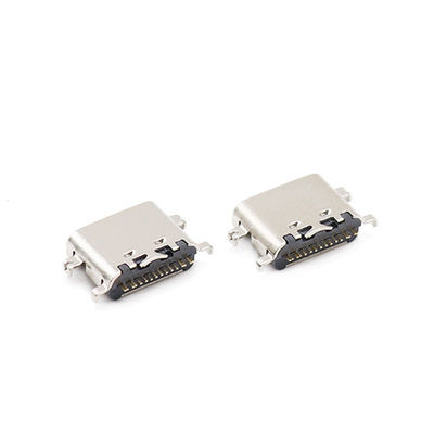 3.0 USB Tipe C Konektor PCB 3.1mm 16 Pin Mid Mount USB C Female Socket