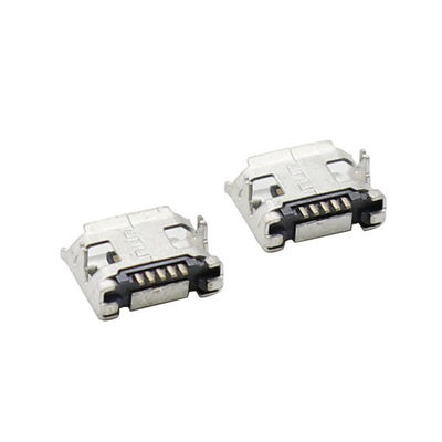 SMD MENCELUPKAN 7.2mm Konektor Micro USB 5 Pin Tipe B Soket PCB Mikro USB Dengan Tepi