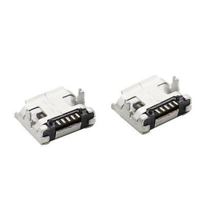 Konektor Micro USB Magnetik Plastik LCP Tipe B 5 Pin Dengan Flange