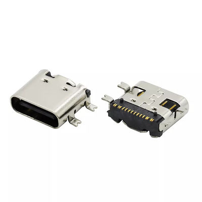 16Pin USB 3.1 Reversible Receptacle C Type Female Socket Connector SMT