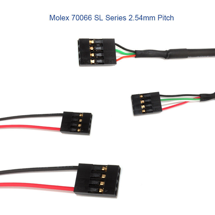 Molex 50-57-9404 Custom Wire Harness Dengan Konektor SL 2.54mm 4 Way 70066