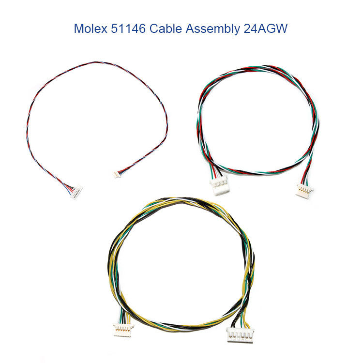5P 6P Electric Wire Harness MOLEX 51146 1.25mm Dengan A1254 SMD Housing Holder
