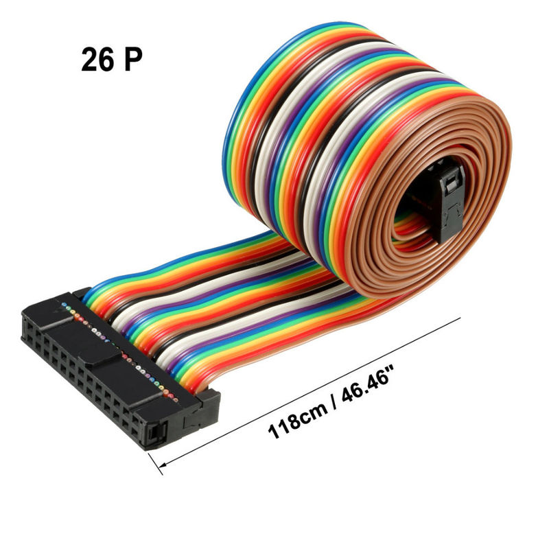 24AWG AWM 2651 FFC IDC Kabel Pita 26 Pin 2.54mm Pitch Fleksibel PCB Flat