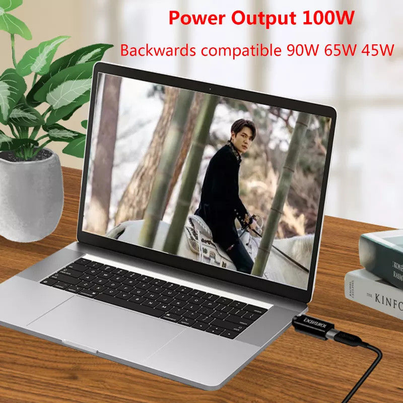 100W USB Type C Female To DC 5.5x2.5mm Male PD Connector Fast Quick Charge