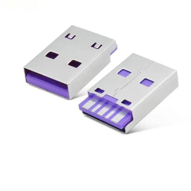 Konektor USB 3.1 Tipe C 24 Pin Female Tahan Air Pemasangan SMT DIP Horizontal Pelat Tenggelam Soket USB