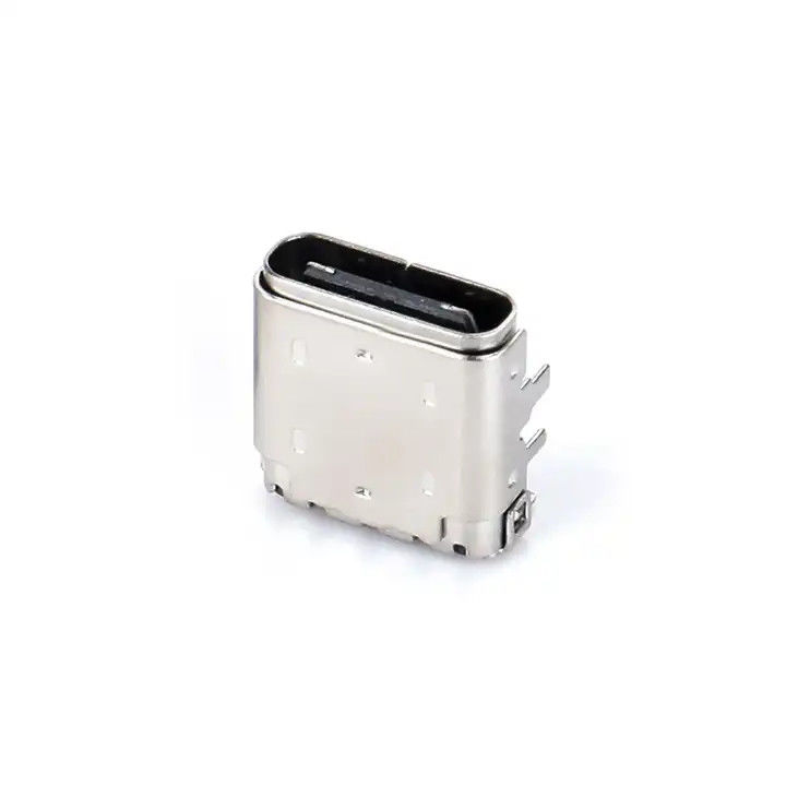 24 Pin USB Type C Female Connector DIP+SMT 3.4 Plug Depan Dan Patch Belakang Untuk Kabel Pengisian