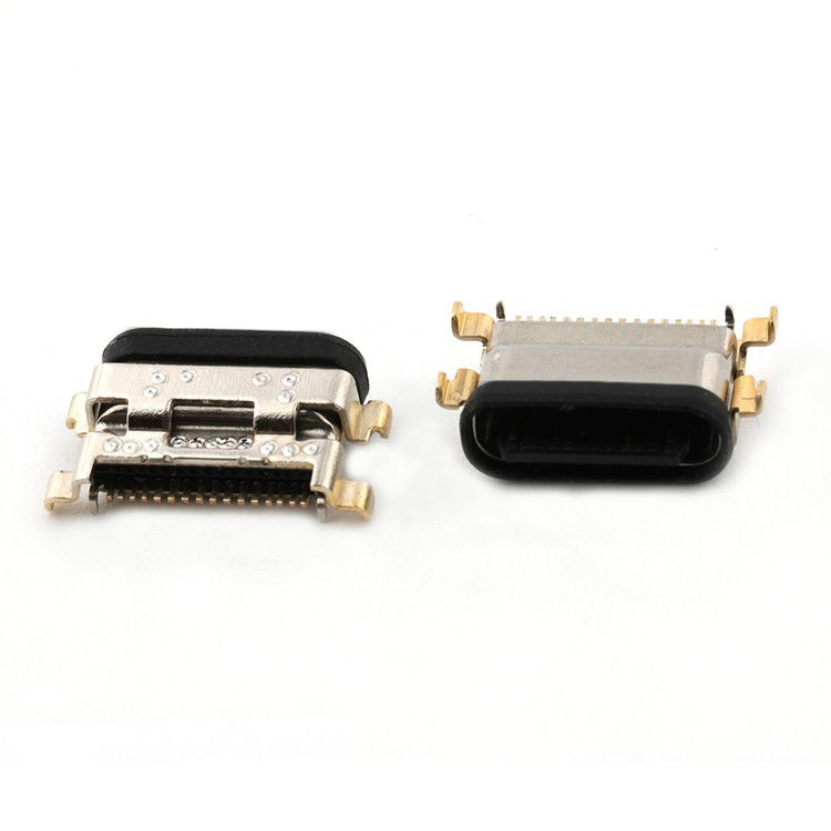 Menenggelamkan 1.13mm 16Pin IPX8 Waterproof USB Type C Female Socket Connector