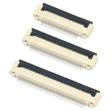 Fpc konektor flip 0.5mm untuk pcb 4 5 6 8 10 12 14 16 18 20 22 24 26 28 30 32 34 36 40-60 pin