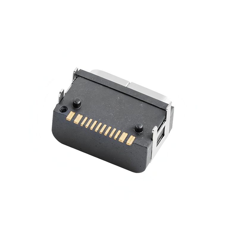 Konektor Betina Tipe C 16 Pin Horizontal SMT Mounting Konektor USB Tahan Air 5A 20V