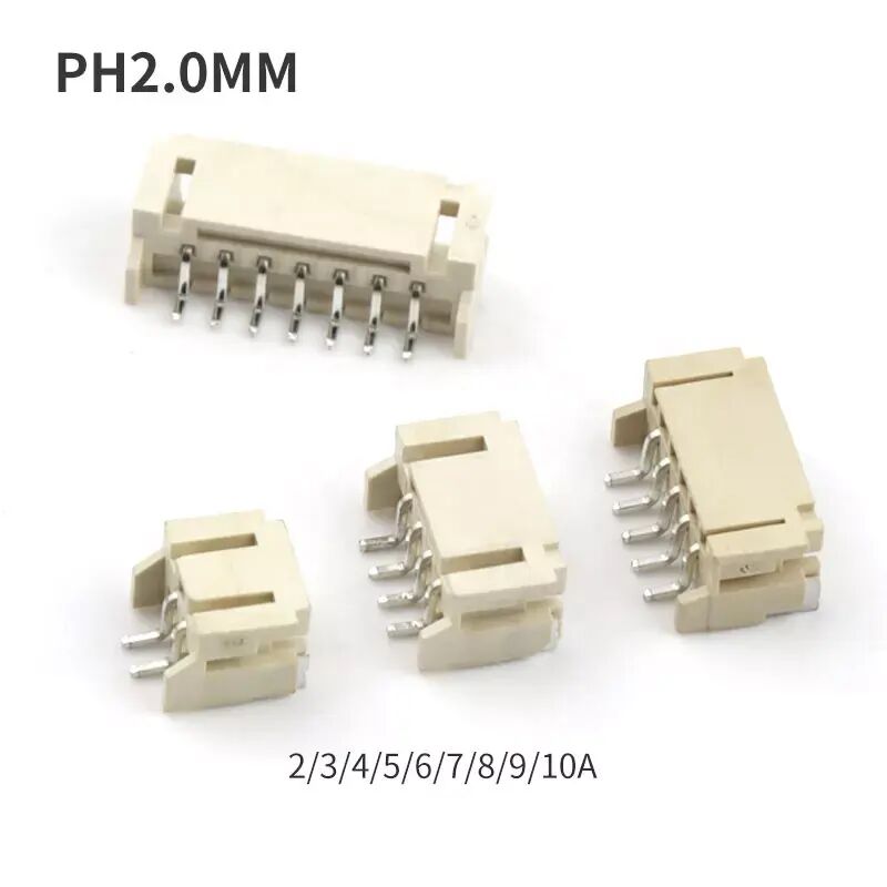 Wire to Board SMD Connector PH 2.0mm 6pin SMT Vertical Wafer Connector dengan Penutup