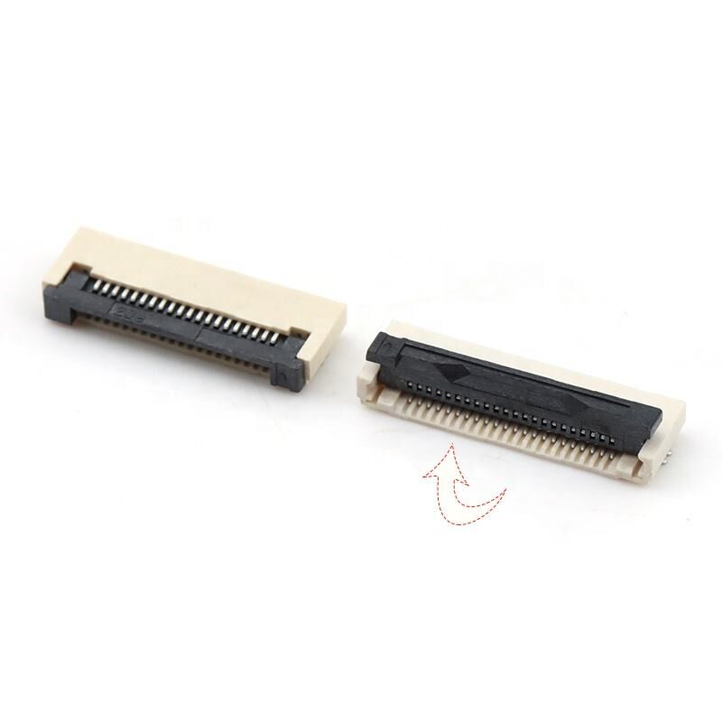 Konektor FPC Tipe Flip-lock Horizontal ZIF H2.0mm 4-60pin Pitch 0.5mm Konektor FPC/FFC