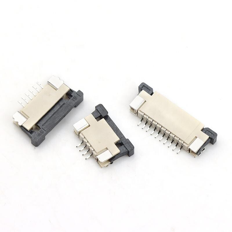 Konektor FPC 1.0mm 4-40pin Tipe SMT Horizontal Kontak Atas 1.0 Konektor FPC