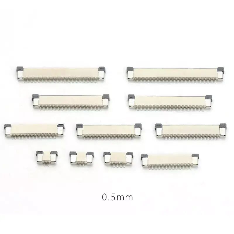 FPC Connector 0.5 Pitch Horizontal Smt Flip-lock Jenis atas atas bawah bawah bawah kontak 4-60pin