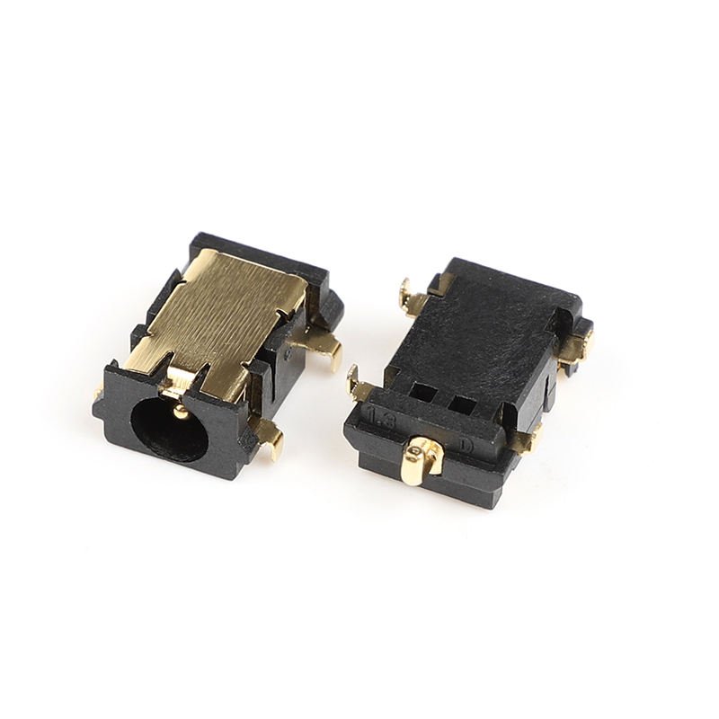 5 PIN DC-058-1.3mm DIP Kuningan Kontak Nilon Perumahan DC Power Adapter Plug Jack Perempuan