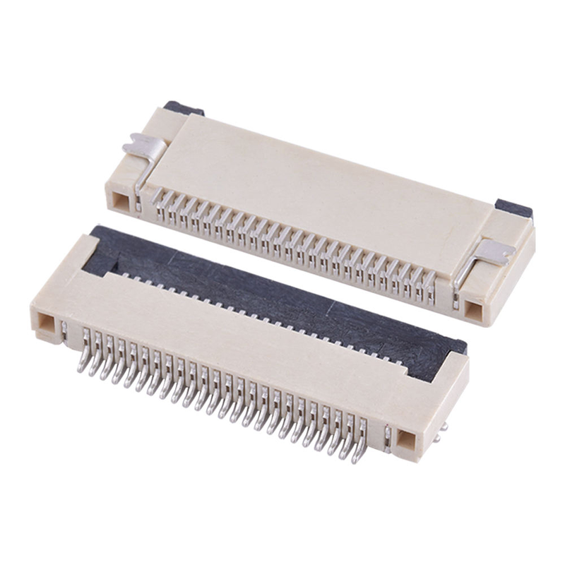 0.5mm Pitch 24P FPC Connector H2.0 Flip Lock Bottom Contact SMD Socket for TFT LCD Display Touch Panel Camera Module PCB
