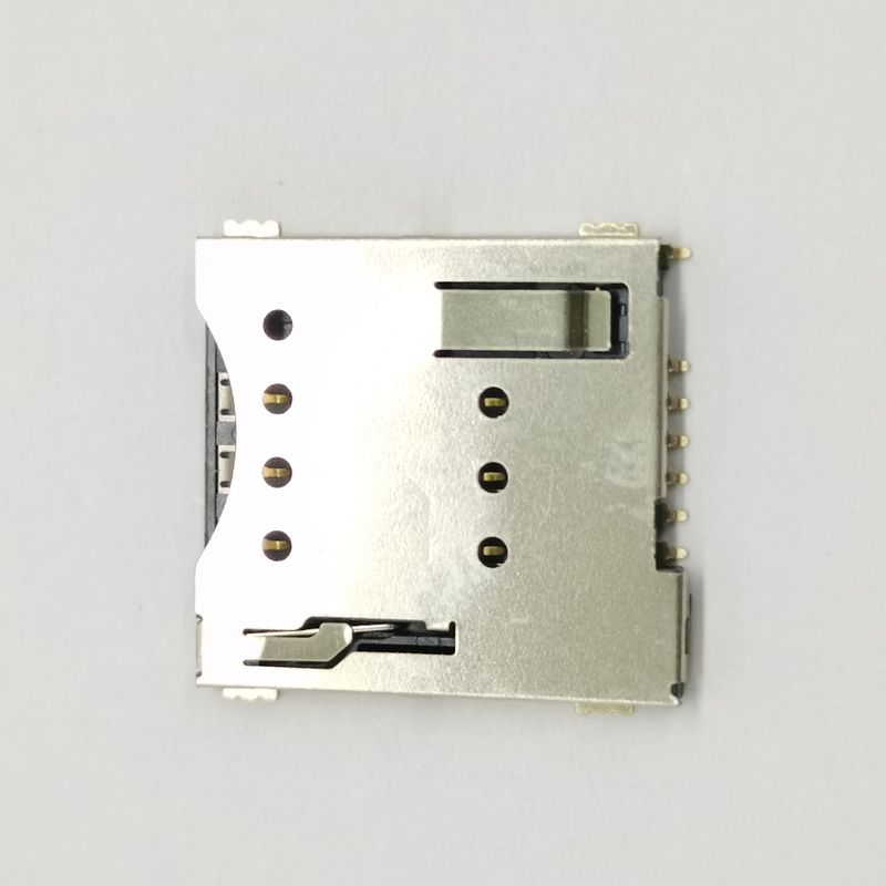 SIM Card Holder Push-Push Type Nano Micro 6pin 8pin SIM Card Connector untuk ponsel PCB