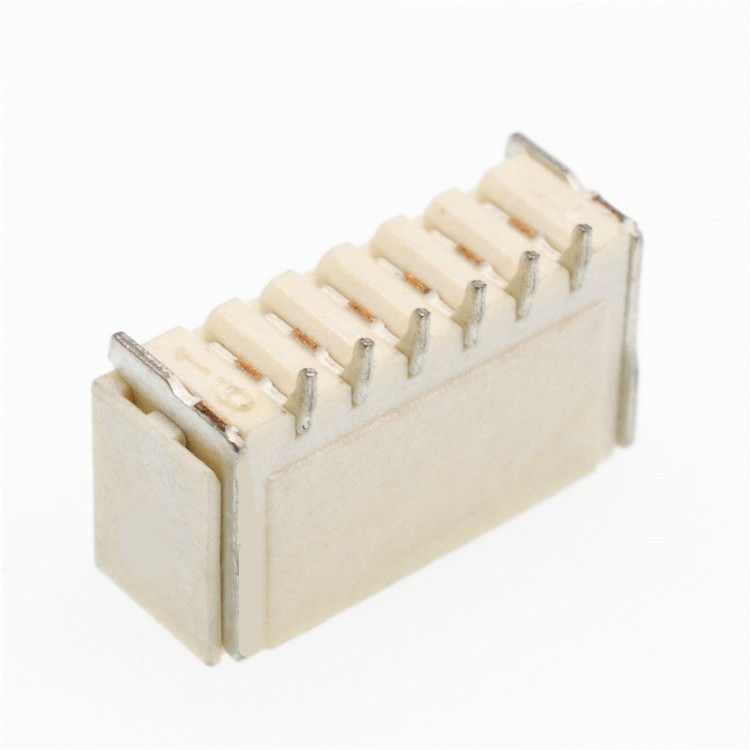 1.0mm Wafer Socket Horizontal Vertikal Buckle Patch Pin Holder Konektor Perunggu Fosfor tahan suhu tinggi