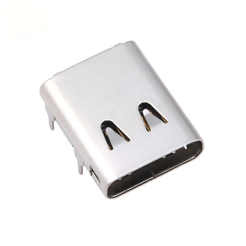 Pabrik Konektor USB 3.2 Tipe-C Kustom 40 Gbps Soket U4 Tahan Air 24 Pin SMT DIP PCB Konektor Betina Jantan