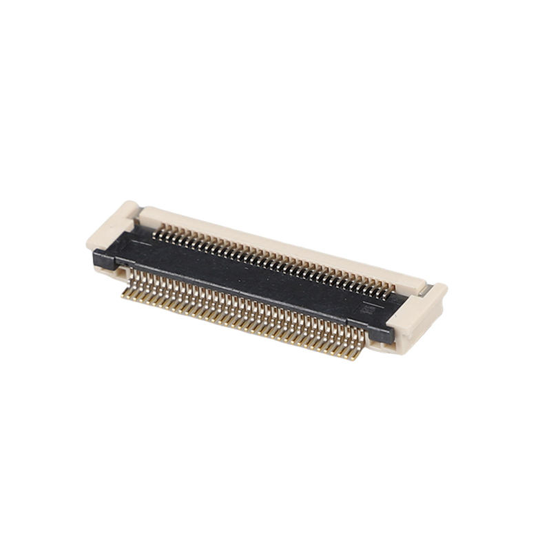 Konektor FPCFFC Pitch 0,5Mm Berlapis Emas 2,7H SMD Horisontal Pasca Tekanan 10-68Pin 50V 0,5A