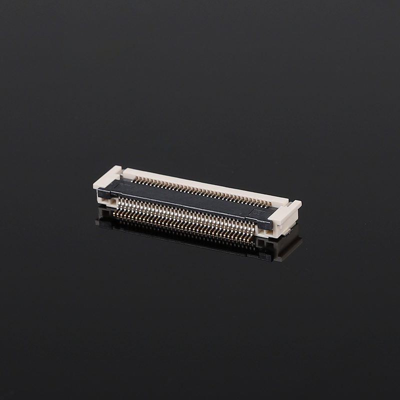 Konektor FPCFFC Pitch 0,5Mm Berlapis Emas 2,7H SMD Horisontal Pasca Tekanan 10-68Pin 50V 0,5A
