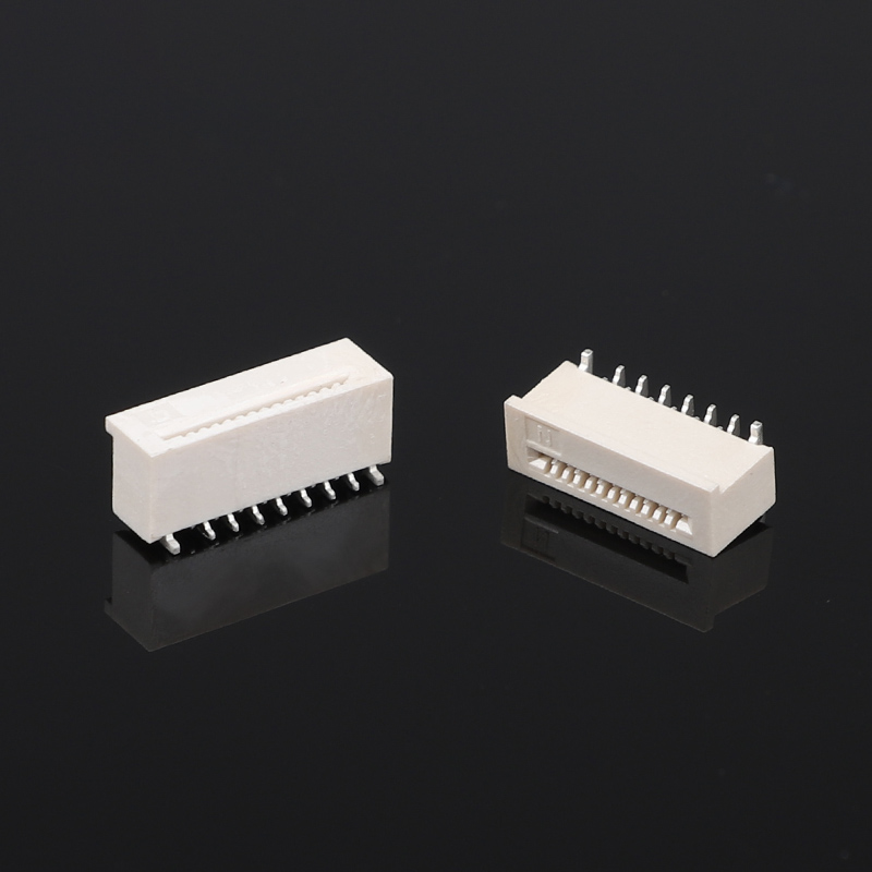 0.5mm Pitch Vertikal Unlocked SMD Misalignment Pin FPC Flat Wire Socket FFC/FFC Connector untuk Flat Flex Unlocking Flex Connector