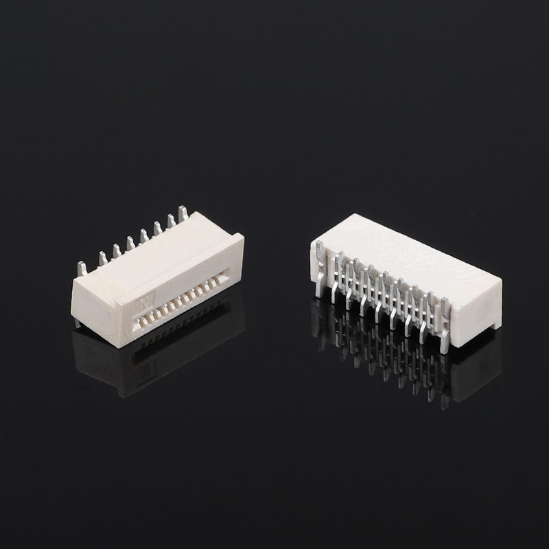 0.5mm Pitch Vertikal Unlocked SMD Misalignment Pin FPC Flat Wire Socket FFC/FFC Connector untuk Flat Flex Unlocking Flex Connector