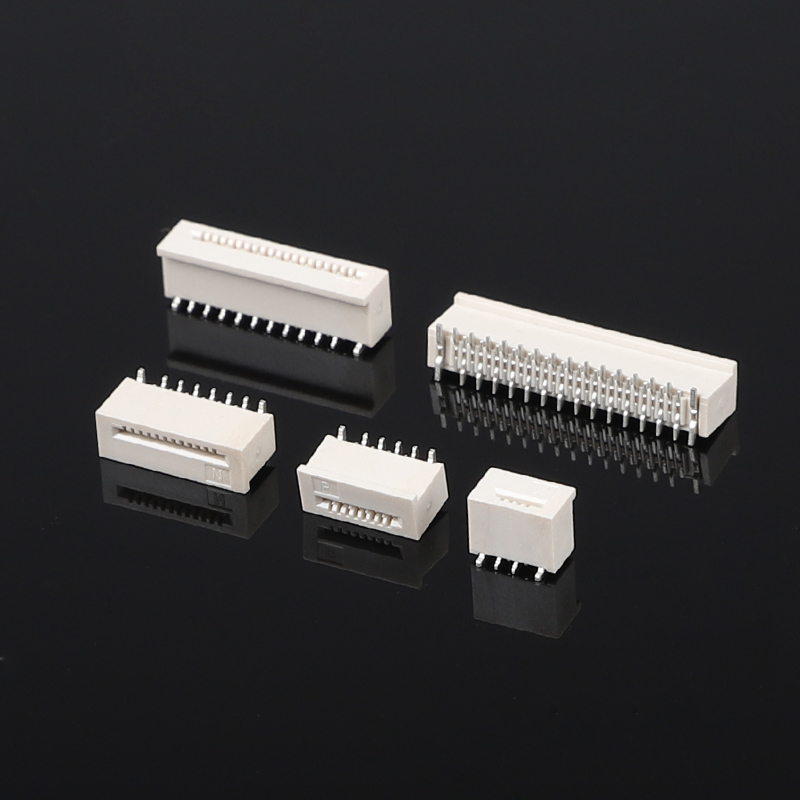 0.5mm Pitch Vertikal Unlocked SMD Misalignment Pin FPC Flat Wire Socket FFC/FFC Connector untuk Flat Flex Unlocking Flex Connector