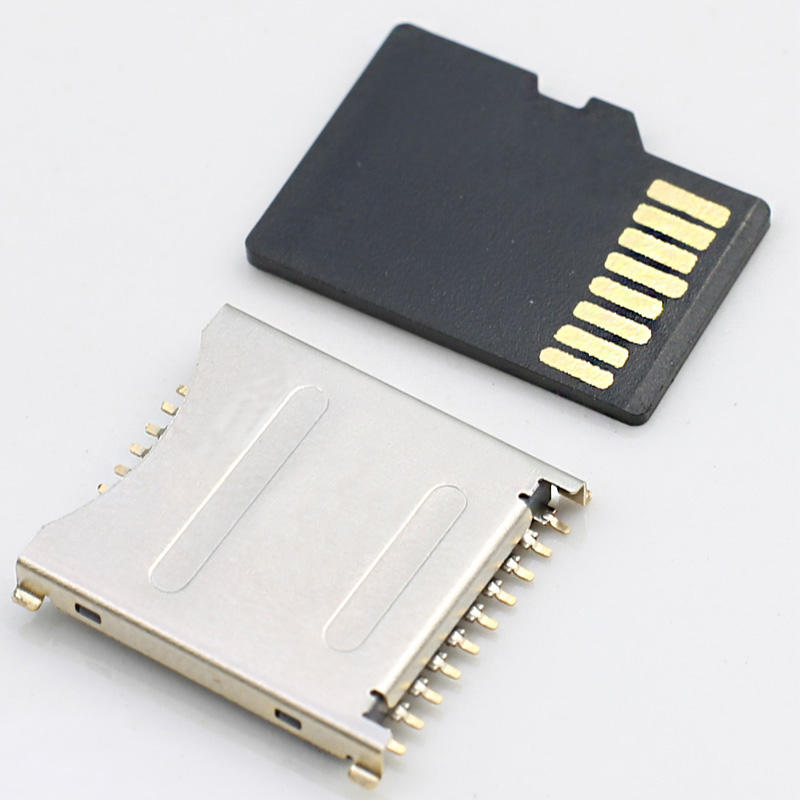 19 Pin 3-in-1 Micro SD UHS II UFS Card Connector SMT Tinggi 1,6 mm USB Baja tahan karat untuk Membaca Mesin Pencari yang Lebih Baik
