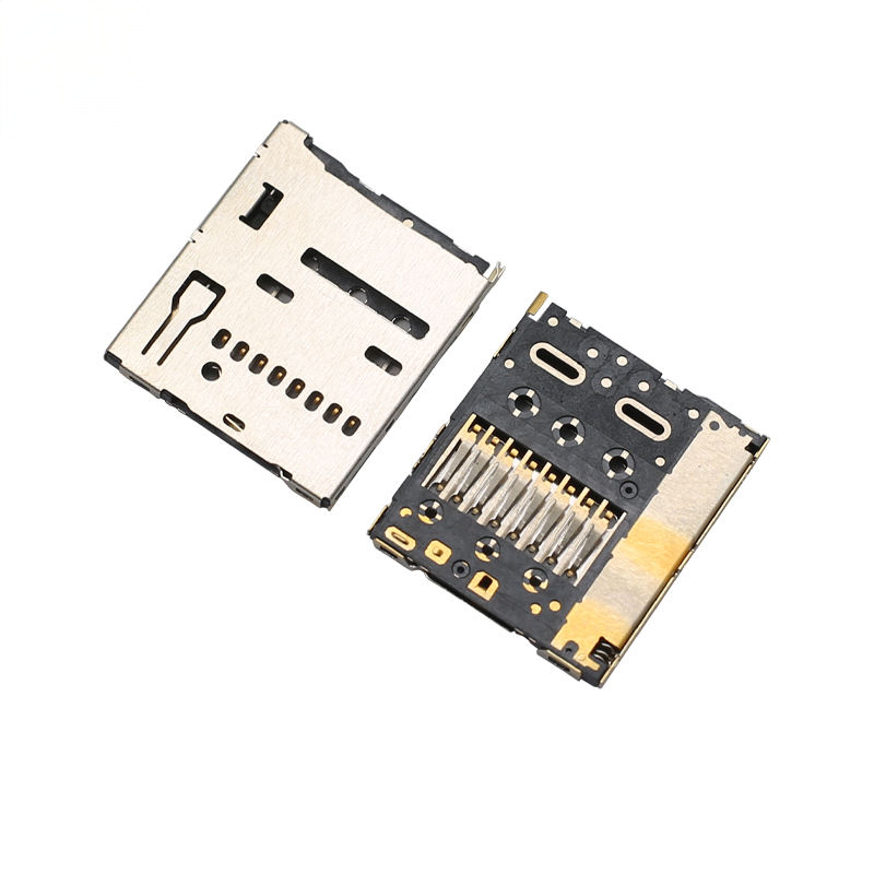 Penggantian Konektor Kartu Micro SD Tipe Push-Push JAE ST11S008V4HR2000 Slot Kartu TF untuk Kamera Ponsel - untuk PCB
