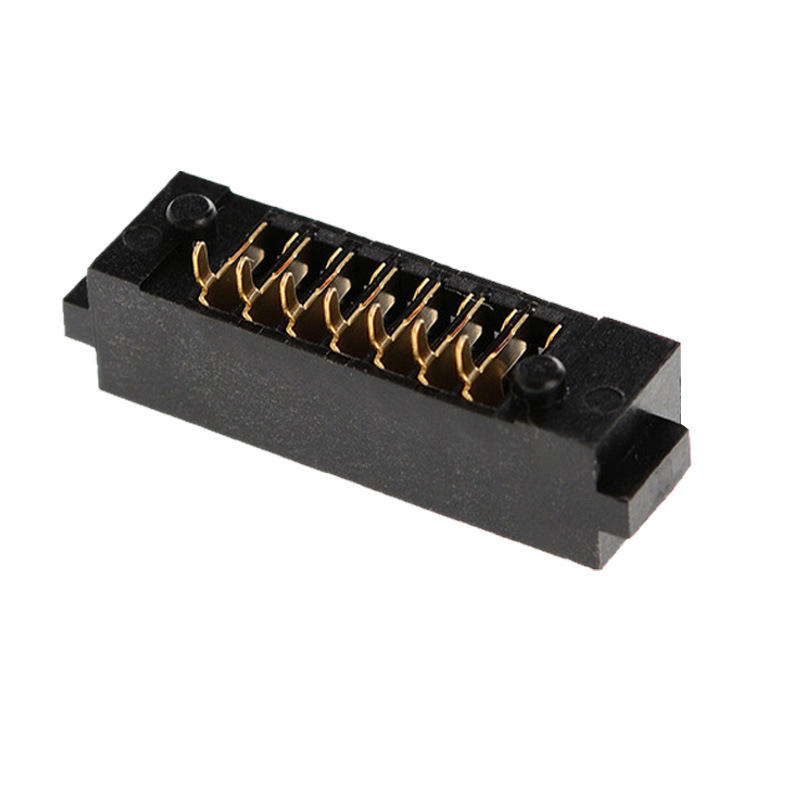 Konektor Dudukan Baterai Kunci Sidik Jari 7-PIN Jarak 2.0mm Bahan PBT Kontak Perunggu Fosfor