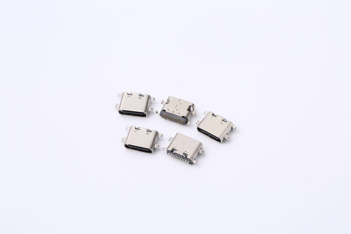 3.0 USB Tipe C Konektor PCB 3.1mm 16 Pin Mid Mount USB C Female Socket