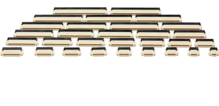 0.5mm Melempar Kontak Ganda FFC FPC Penyambung 6 Pin SMT Untuk Tag Elektronik