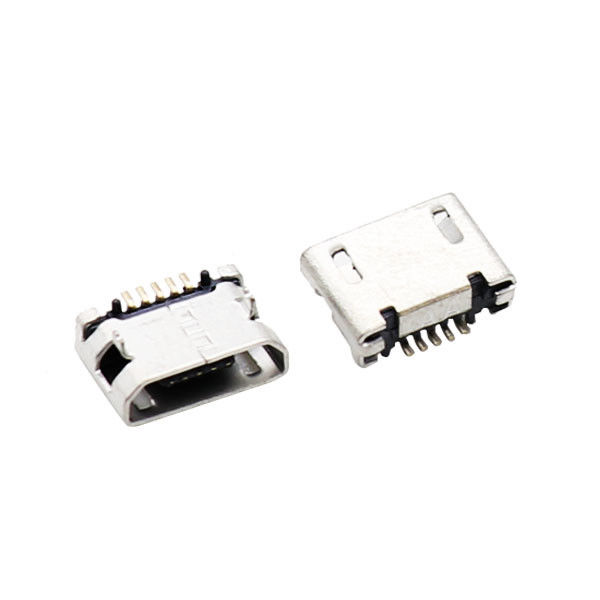 Port Pengisian Soket USB Mini B UL94V-0 Konektor Micro USB 2.0 B Tipe 5 Pin
