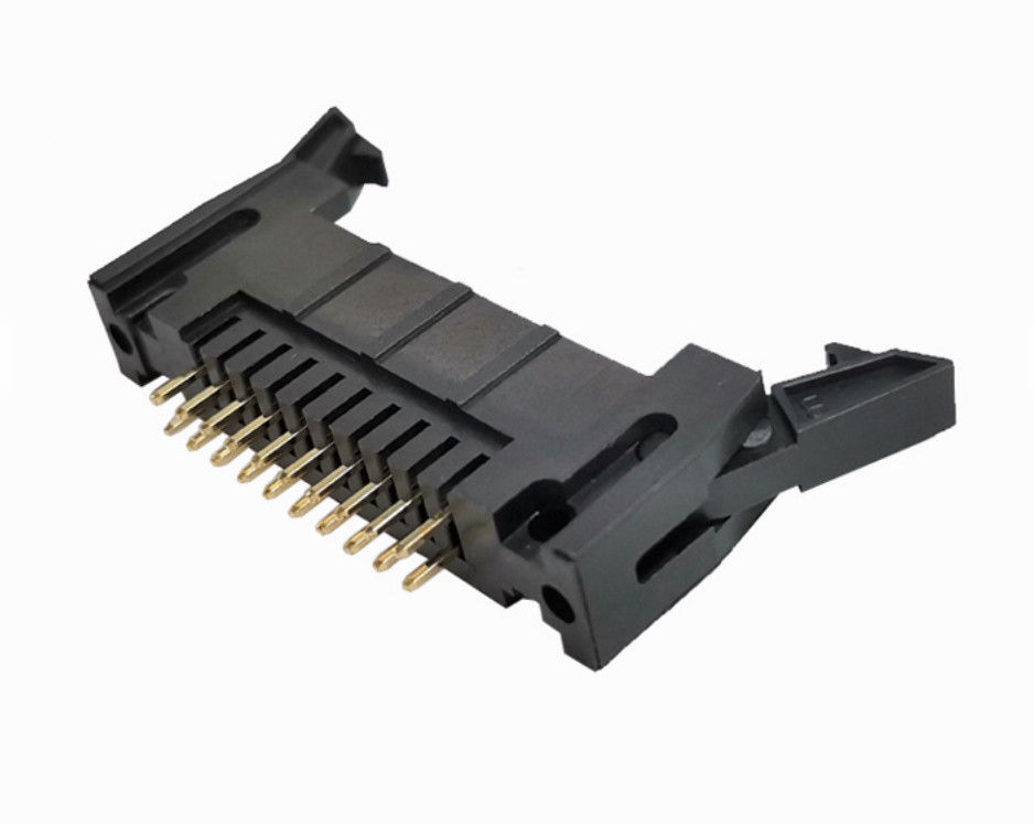 OEM UL94V-0 Konektor tajuk Kain kafan Telinga Ejector Panjang MENCELUPKAN Tipe Lurus