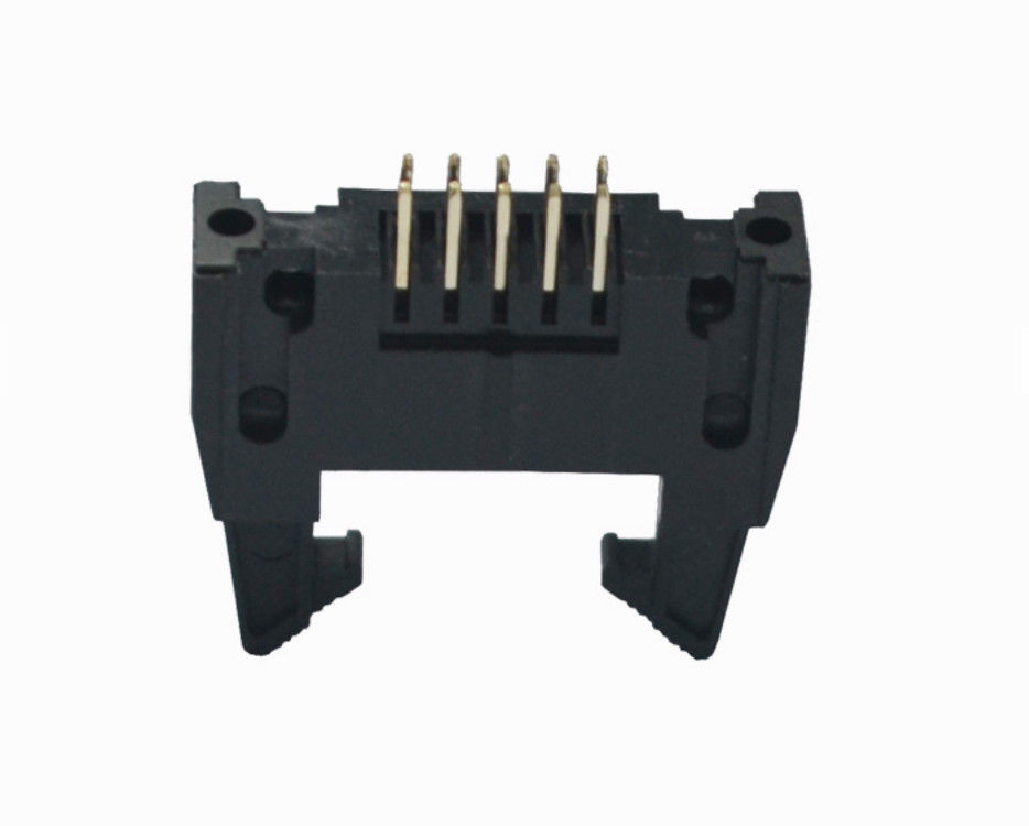 Papan PCB Berlapis Emas Ke Konektor Kawat Ejector 2.0mm MENCELUPKAN IDC Male Penyambung