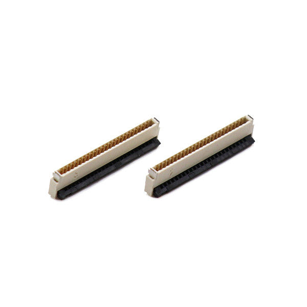 Kontak Bawah Konektor FPC Melempar 0,5 Mm 4 Pin Di Bawah Kunci Tipe SMT Tinggi 1,0mm