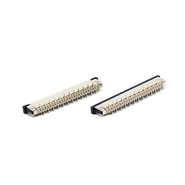 Penggeser Seri FFC FPC Penyambung 0.5/1mm Melempar Vertical Untuk Peralatan Elektronik