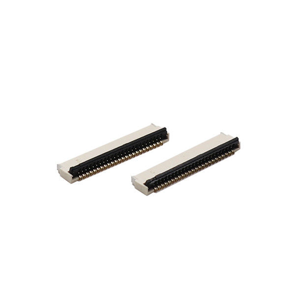 Kontak Atas Dan Bawah 0.5mm Melempar FFC FPC Penyambung Tipe Horizontal 4-60 Pin