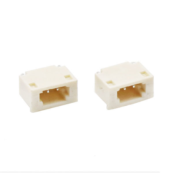Konektor Kotak Kue Kue wafer Melempar 0.8mm Sudut Kanan tajuk Perempuan SMT Horizontal ROHS