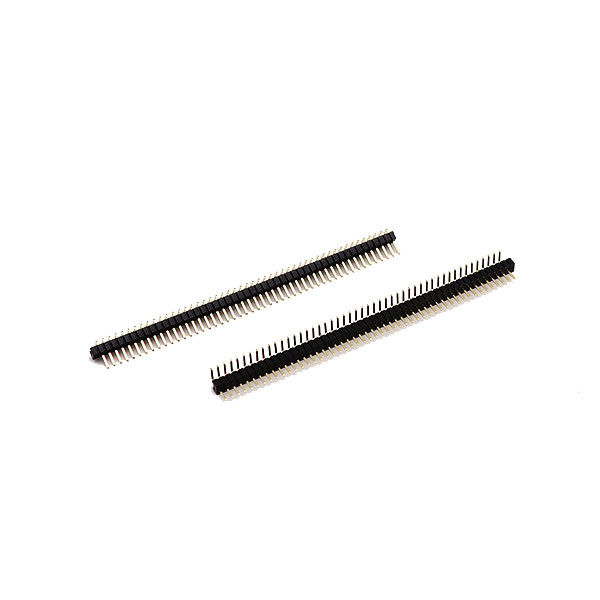 1.27mm Melempar Male Pin tajuk Penyambungs Sudut Kanan Untuk Papan Sirkuit PCB Listrik