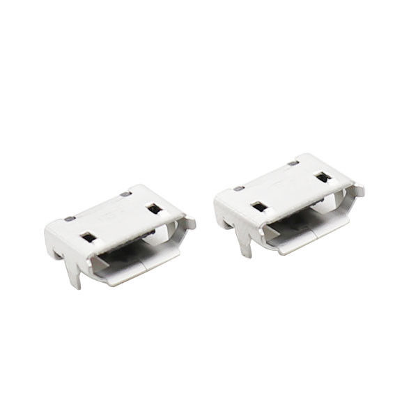 Konektor Micro USB Magnetik Plastik LCP Tipe B 5 Pin Dengan Flange