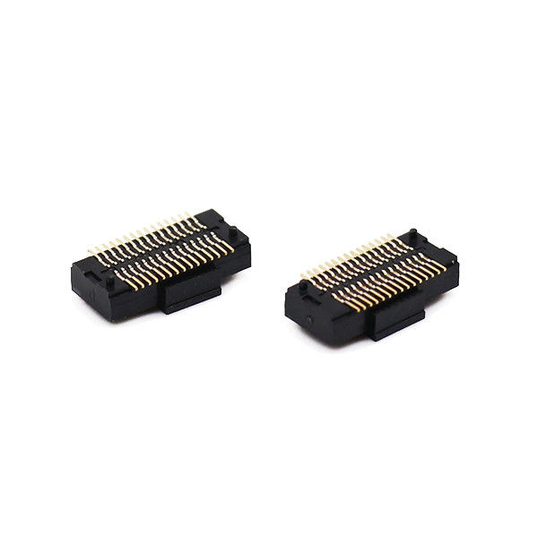 70P Double Baris 0.5mm Melempar Papan PCB Ke Papan Konektor tajuk Wanita Tipe SMT