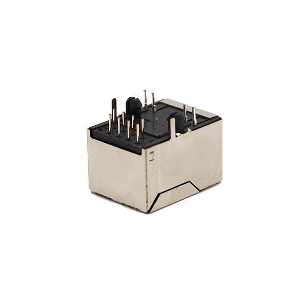 1x1 Port Shielded Female Jack 8P8C RJ45 Penyambung Dengan Led Modular Jack