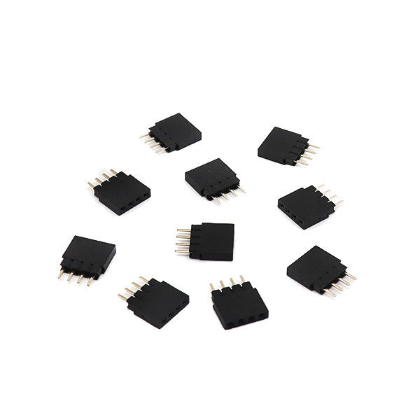 Baris Tunggal 4 Pin Konektor tajuk Wanita 2.0mm Pin Soket tajuk Wanita
