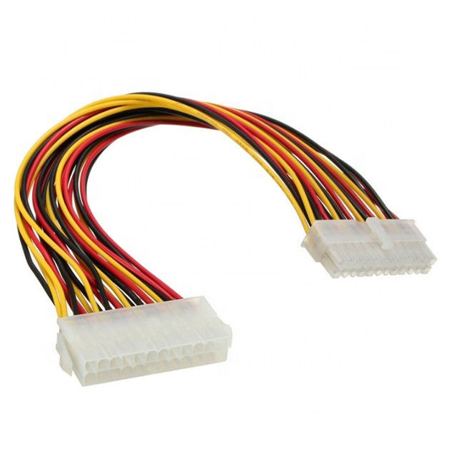 JST 2.54mm 24P Male To Female Cable Assembly Untuk Catu Daya Elektronik