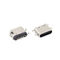 6 Pin USB Tipe C Konektor Soket PCB Sinking Plate Wanita 0.8MM 3.1mm