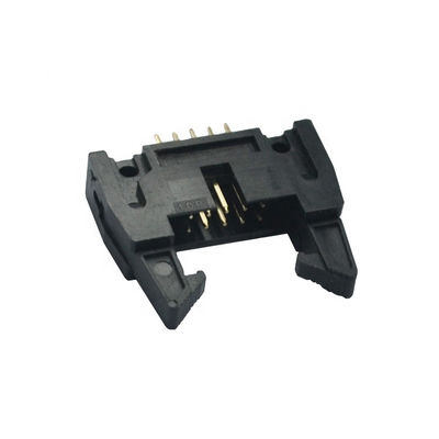 Papan PCB Berlapis Emas Ke Konektor Kawat Ejector 2.0mm MENCELUPKAN IDC Male Penyambung